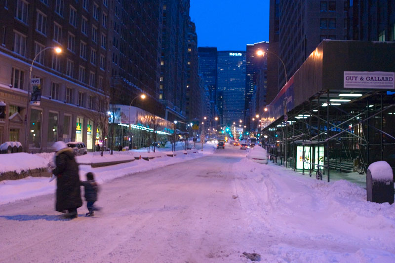 Snow in the park