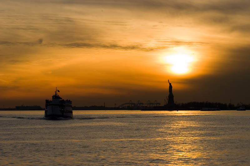 Sunset Statue of Liberty Number 2