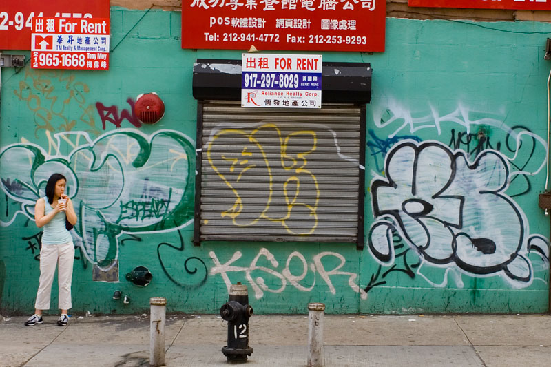 Green Chinatown Graffiti