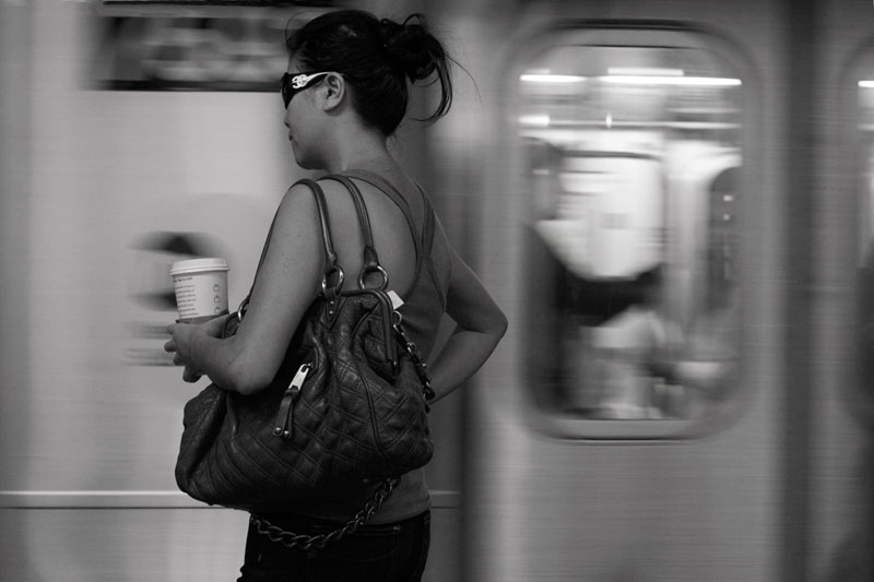 Coffee and Bag for Subway