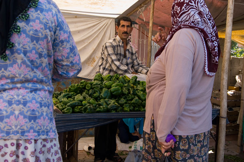 Market Peppers Man