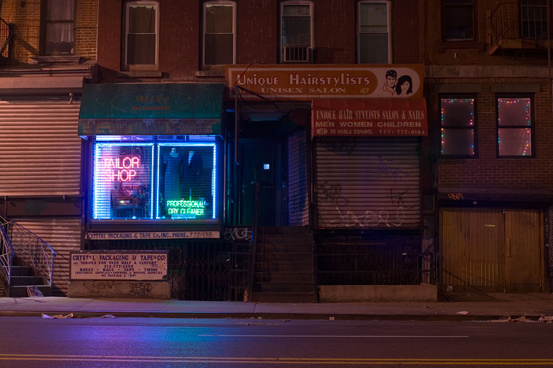 Neon Tailor Shop