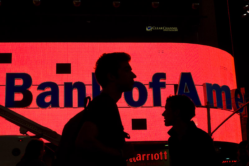 Red Bank Sign Silhouettes