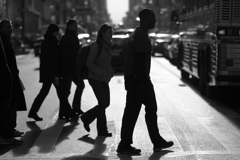 Silhouettes Crossing